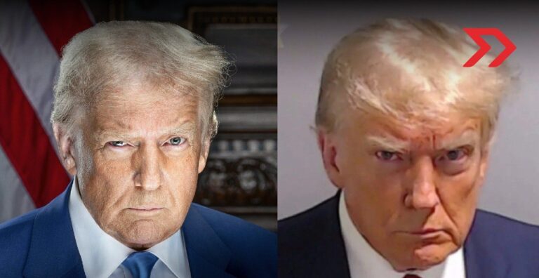 El retrato oficial de Donald Trump, inspirado en su controvertida foto policial